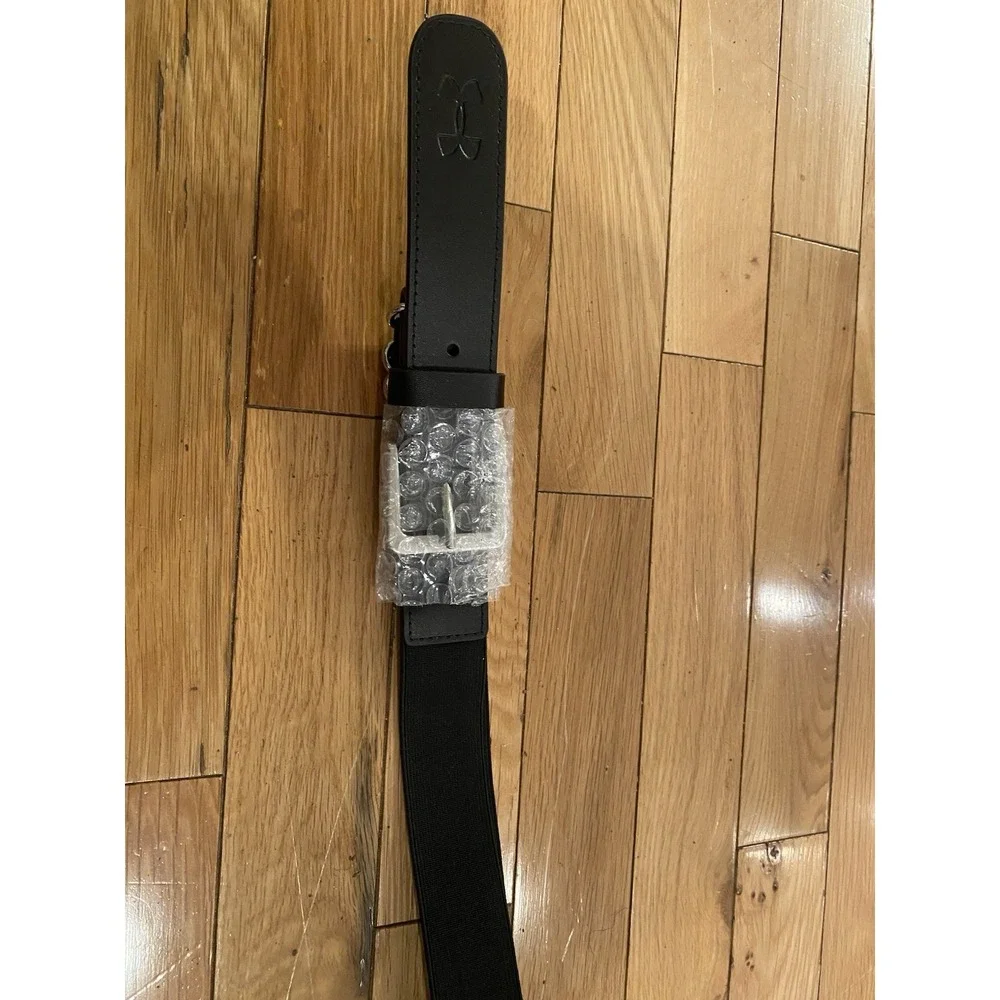 Under Armour Mens Baseball Belt Black Adjustable OSFA‎ Elastic Web NEW